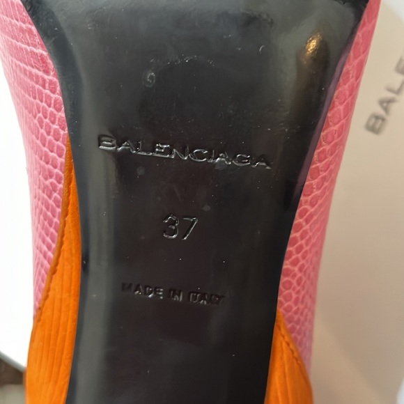 Balenciaga Geometric Colorblock Heels - Picture 6 of 7